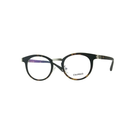 Optical Quality Round Horn Rim Minimal Designer Eyeglasses Frame Tortoise