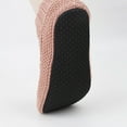thumbnail image 5 of Voncos Women's Non-slip Knitted Sock Shoes, Warm Stretchy Ribbed Cuff Indoor House Shoes, Pink, One Size Fits Most, 5 of 5