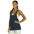 thumbnail image 4 of Everyday Yoga Motion Solid Racer Back Layering Tank, Scoop Neck, Sleeveless, Casual (Women’s), 4 of 4