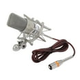 thumbnail image 1 of Studio XLR Microphone, 26mm Diaphragm Condenser Microphone with Shock Mount, Windscreen, XLR Cable for Recording, Podcasting, Singing, Live Streaming, Gaming, Online Chatting, 1 of 7