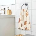 thumbnail image 3 of Yayeee 100% Cotton Hand Towels for Bathroom 16" x 28" Soft Absorbent Kitchen Towel, Fall Beige Pumpkin, 3 of 7