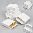 thumbnail image 4 of 36 Pcs Folding Cardboard Paper Boxes White Cardboard Boxes Treat Boxes DIY Gift Packaging Boxes for Small Presents Packaging 4.7x4.7x1.3 Inch, 4 of 9