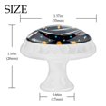 thumbnail image 4 of 4 Pcs Doodle Galaxy Pattern Knobs for Kitchen Cabinet Cupboard Dresser Bookcase Drawer Pulls Handles Round Home Decor, 4 of 8