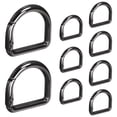 thumbnail image 1 of FENGGUIQU 9Ud Clips De Anillo D Metálicos Con Resorte Para Mochila Y Bolso Color Negro, 1 of 8