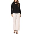thumbnail image 2 of INSPIRE CHIC Blouse à Col Choker pour Femmes Manches Longues Col Rabattu Chemise de Travail, 2 of 7