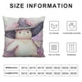 thumbnail image 5 of Dancing Little Mushroom Cotton Linen Throw Pillow Covers Square Home Decorative Cushion Pillowcase, 5 of 5