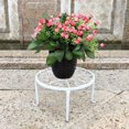 thumbnail image 1 of YOPTOP Potted Plant Holder  Durable Metal Plant Holder  24cm Indoor Rustproof Iron Plant Holder  For Garden Containers Outdoor  Flower Pot Holder,white, 1 of 5
