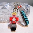 thumbnail image 2 of Modern Anime Cartoon Silicone Keychain Backpack Charm Accessory For Kids And Adults Durable Decorative Taster Glasses Womens Wallets Key Bands Wallet Wrist Strap round Acrylic Blanks Wrist Key Fob Key, 2 of 4