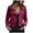 Red, variant on JINMGG Womens Coats and Jackets Clearance Womens Fashion,Fashion Women Long Sleeve Open Front Short Cardigan Zipper Jacket Coat Top