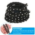thumbnail image 3 of Uxcell 5 Yard  4mm OD 0.43" Wide Faux Pearl Lace Ribbon Black 5Pack, 3 of 5