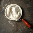 thumbnail image 2 of Jierger Handmade Flannel Coffee Filter Cloth with Wooden Handle, Reusable Table Fabric Coffee Filter Cover, FineMesh Filter Cloth, for Home Office Hand Pouring Coffee Brewing Use, 2 of 8