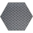 thumbnail image 2 of Furnish My Place Abstract Indoor/Outdoor Commercial Black Color Rug, Pet-Friendly, Baby Nursery Mat, Home Décor Rug for Living Room, Playroom, Made in USA, 2' Hexagon - Set of 5, 2 of 5