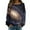C-Black37, variant on DHFJKG Long Sleeve Shirts For Women Sweaters Galaxy Printed Knit Pullover Ribbed Casual Loose Fit Crewneck Soft Blouse Stylish Tops