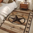 thumbnail image 6 of Farmhouse Stars Kitchen Runner Rug 2.7x5 Washable Runners for Hallway Non Slip Vintage Country Western Wooden Grain Large Area Rug Indoor Carpet for Bathroom Laundry Entryway Bedroom Living Room, 6 of 9