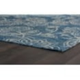 thumbnail image 5 of 2x3 Water Resistant, Small Indoor Outdoor Rugs for Patios, Front Door Entry, Entryway, Deck, Porch, Balcony | Outside Area Rug for Patio | Indigo, Floral | Size: 2' x 3', 5 of 7