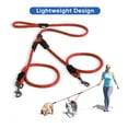 thumbnail image 6 of Pawtitas Two Dog Leash 6 ft Reflective Pet Rope Red Dog Leash for 2 Dogs Medium - Large, 6 of 8