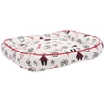 thumbnail image 2 of SAFAVIEH Grover Regular Pillow Style Dog Bed, Ivory/Red, 2 of 6