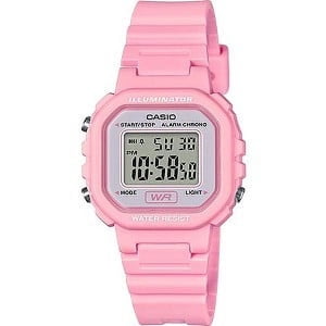 Casio Women's Digital Casual Watch Pink/White LA20WH