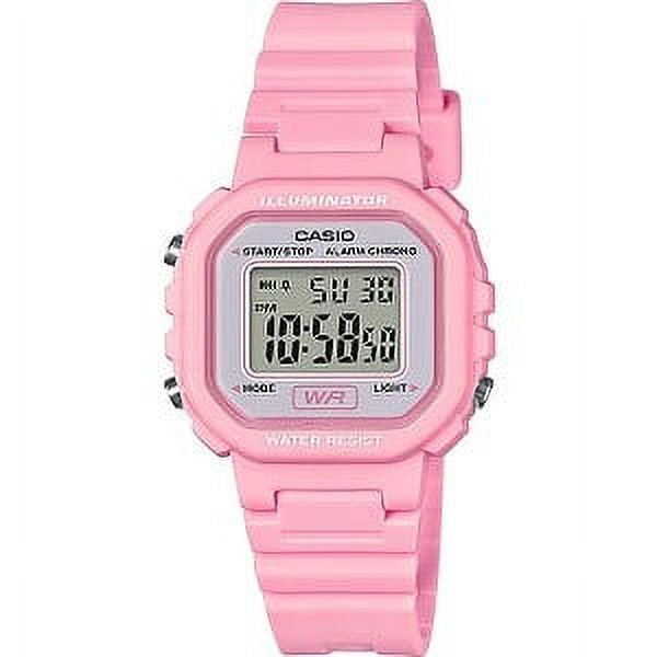 Casio Women's Digital Casual Watch Pink/White LA20WH photo 1
