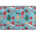 thumbnail image 4 of Dreamtimes Christmas Candy Non-Slip Area Rug 72"x48", Winter Hat Gloves Soft Non Slip Washable Floor Mats for Indoor Front Porch,Living Room, Bedroom,Kitchen, 4 of 5