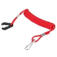 thumbnail image 1 of Interruptor de parada de emergencia de encendido de motor fueraborda Cordón de llave Clip de cuerda para todas las series, 1 of 10