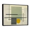 thumbnail image 2 of Designart Abstract Suprematism framed wall art decor, Abstract Suprematism framed wall Art, Intersecting Perspectives Beige Suprematism I , Extra large Modern black framed wall art, black frame, 2 of 5
