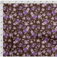 thumbnail image 4 of Soimoi Floral Vintage Print, Velvet Fabric, Decor Sewing Fabric By The Yard 54 Inch Wide,Decorative Fabric For Upholstery And Home Accents, Brown, 4 of 5