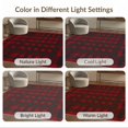 thumbnail image 7 of ODIKA 9'x12' Washable Area Rug Non-Shedding, Easy Care Tartan Gingham Striped Checkered Field Front Layering Large Plaid Flowing for Master Suite, California King, Under Bed, 7 of 7