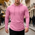 thumbnail image 4 of HAYIMI Men Solid Color Hooded Sweatshirt Casual Long Sleeve Comfortable Streetwear Soft Lined Warm Shirts Everyday Oversized Everyday Basic Tops Streetwear, 4 of 6