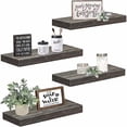 thumbnail image 7 of Floating Shelves for Wall Bathroom Shelf Bedroom Kitchen Living Room Farmhouse Small Book Shelf 16 inch Set of 4, Grey (015-GY4), 7 of 7