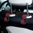 thumbnail image 4 of Car Purse Hook Bling Rhinestone Car Hooks for Women Girls, 4 Packs Crystal Auto Back Seat Hangers Rear Headrest Hooks(Red), 4 of 4