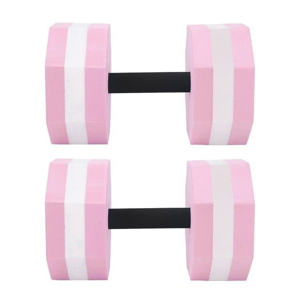 Juego de 2 mancuernas de espuma EVA de alta densidad, mancuernas para ejercicios acuáticos para hombres y mujeres, piscinas cubiertas, entrenamiento de rehabilitación de fitness aeróbico en forma de d