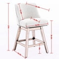 thumbnail image 6 of Gray Fabric, 26'' Seat Height - 360-Degree Swivel for Easy Dining and Communication - Dining Room Use, Comfortable Sitting, 6 of 6