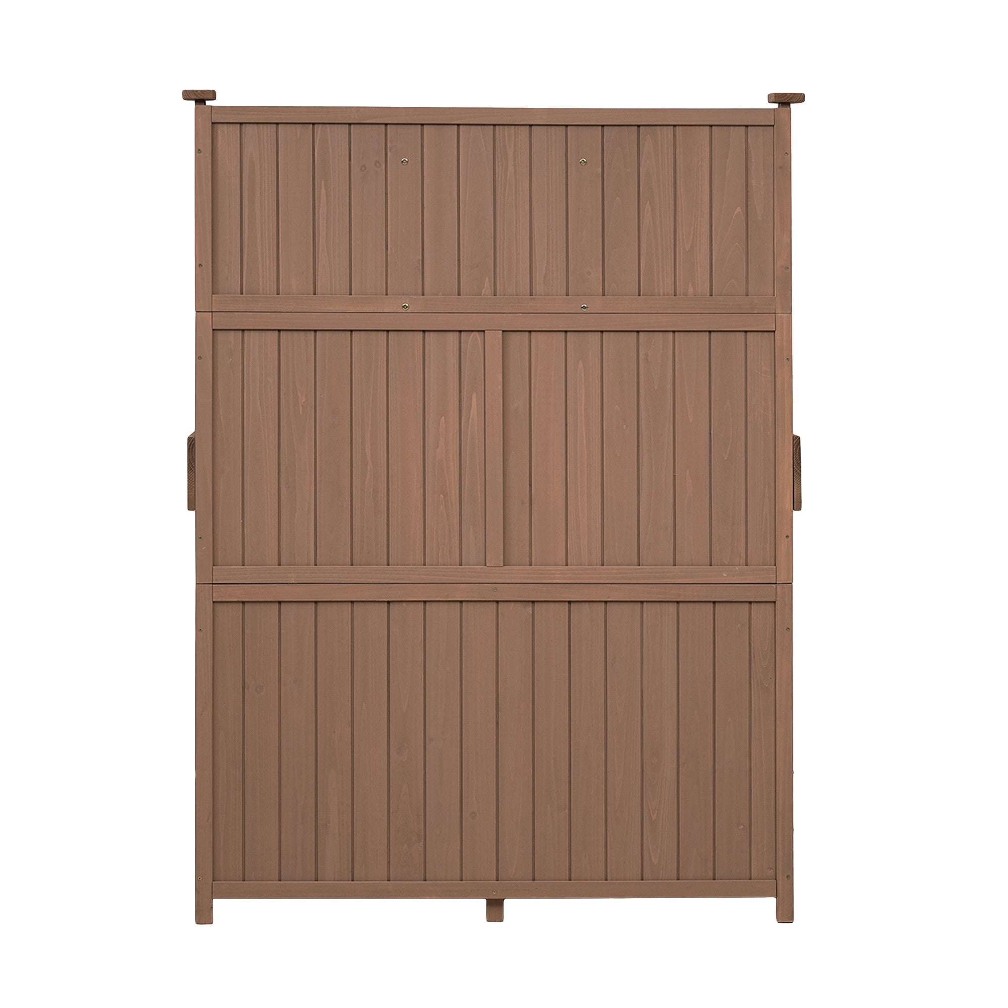 Sailvan 65 inch Garden Potting Bench Table,Fir Wood Outdoor Workstation with Storage Cabinet,Drawers and 3 Tier Shelves,Rustic Patio Island Brown