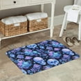 thumbnail image 5 of Kdxio Skull blue crystal flower,16" x 24", Non-Slip Front Door Mats,Outdoor Welcome Mat Washable, 5 of 9