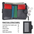 thumbnail image 4 of KAWELL Small Women Wallet Leather Bifold Card Holder RFID Blocking with ID Window, 4 of 8