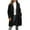 Black, variant on LYXSSBYX Winter Coats for Women 2023 Trendy Women's Mid-length Suit Collar Faux Coat Plush Coat