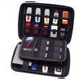 thumbnail image 2 of Electronics Cable Organizer Bag USB Flash Drive Memory Card HDD Case Travel Case SD SDXC SDHC Card Holder Organizer, 2 of 8