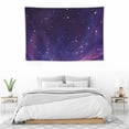 thumbnail image 4 of COMIO  Night Sky Stars Tapestry Dark Purple Starry Cosmic Fantasy Galaxy Girls Women Universe Texture Artwork Art Hanging Bedroom Living Room Dorm Wall Blankets Home Decor Fabric, 4 of 7