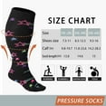 thumbnail image 2 of 1Pairs Plus Size Compression Socks for Women& Men 15-20mmHg Wide Calf Knee High Socks, 2 of 7