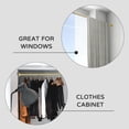 thumbnail image 4 of Shower Curtain Rod 31-79 Inches Non-slip Tension Mounted No Drill Rods Spring Adjustable For Windows Bathroom, 4 of 4
