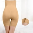 thumbnail image 6 of Women’s Tummy Shapewear Shorts High Waisted Body Shaper for Thigh Slim Underwear Girdle Butt Lifter Panties Shorts Yoga Half Short with Pockets for Women Beige 3XL, 6 of 7