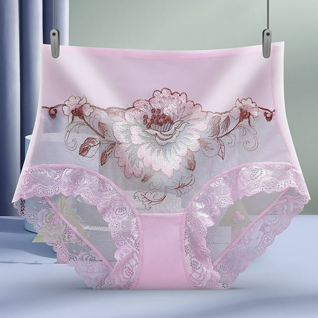 WILLBEST Pantaletas De Algodón Para Mujer Ropa Interior De Encaje De Las Mujeres Más Bragas De Tamaño Sexy Sheer Hipster Panty Para Las Señoras