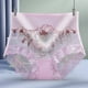 thumbnail image 2 of Gibobby Ropa Interior Elástica para Mujer Ropa interior encaje para mujer Bragas talla grande Sexy Sheer Hipster Panty para damas （Rosa， L), 2 of 5