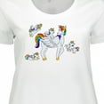 thumbnail image 4 of Inktastic Cute Unicorn Family Women's Plus Size T-Shirt, 4 of 5