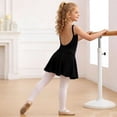 thumbnail image 6 of ITSAME Girls Ballet Dance Dress, Leotards Ruffle Spaghetti Strap Kids Fashion Ballet A-Line Dress Black 11-12T, 6 of 7