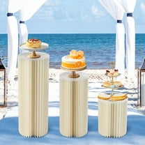 Cylinder Pedestal Wedding Cake Flowers Display Stand Decoration Dessert Table