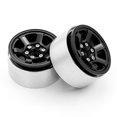 thumbnail image 3 of Llanta de la rueda de aleación de aluminio Beadlock 1,9 pulgadas llantas Hub 4 Uds reemplazo para 1/10 Axial SCX10 90046 SCX10 III AXI03007 AXI03003 RC Car Romacci Llanta de la rueda, 3 of 6