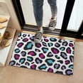 thumbnail image 2 of White and Colorful Of Leopard Print Door Rugs,Washable Non Slip Door Mats Indoor,Decorative Door Mats,Entry Mat Indoor for Entrance,Bedroom,Kitchen,Bathroom,16"x24", 2 of 6