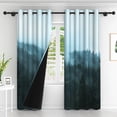thumbnail image 2 of Lfeey Blackout Curtains, Living Room Window Blackout Grommet Curtains, Mountain View, 42x108 Inches, Set of 2, 2 of 6